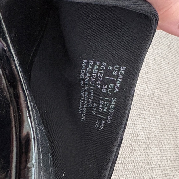 Calvin Klein Black Open-Toe Wedge Mules Size 8 - Picture 7 of 7